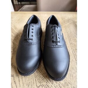 New Etonic Lites Golf Shoes Black Size 9.5 Lace Up New